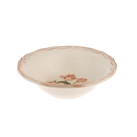 Karaca Tiffany Tulip Porcelain CerealSoup Bowl, 17cm, Multi