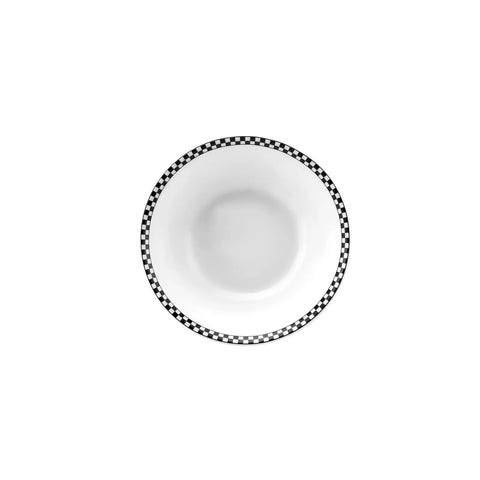 Karaca Game New Generation Bone CerealSoup Bowl, 14cm, Black White