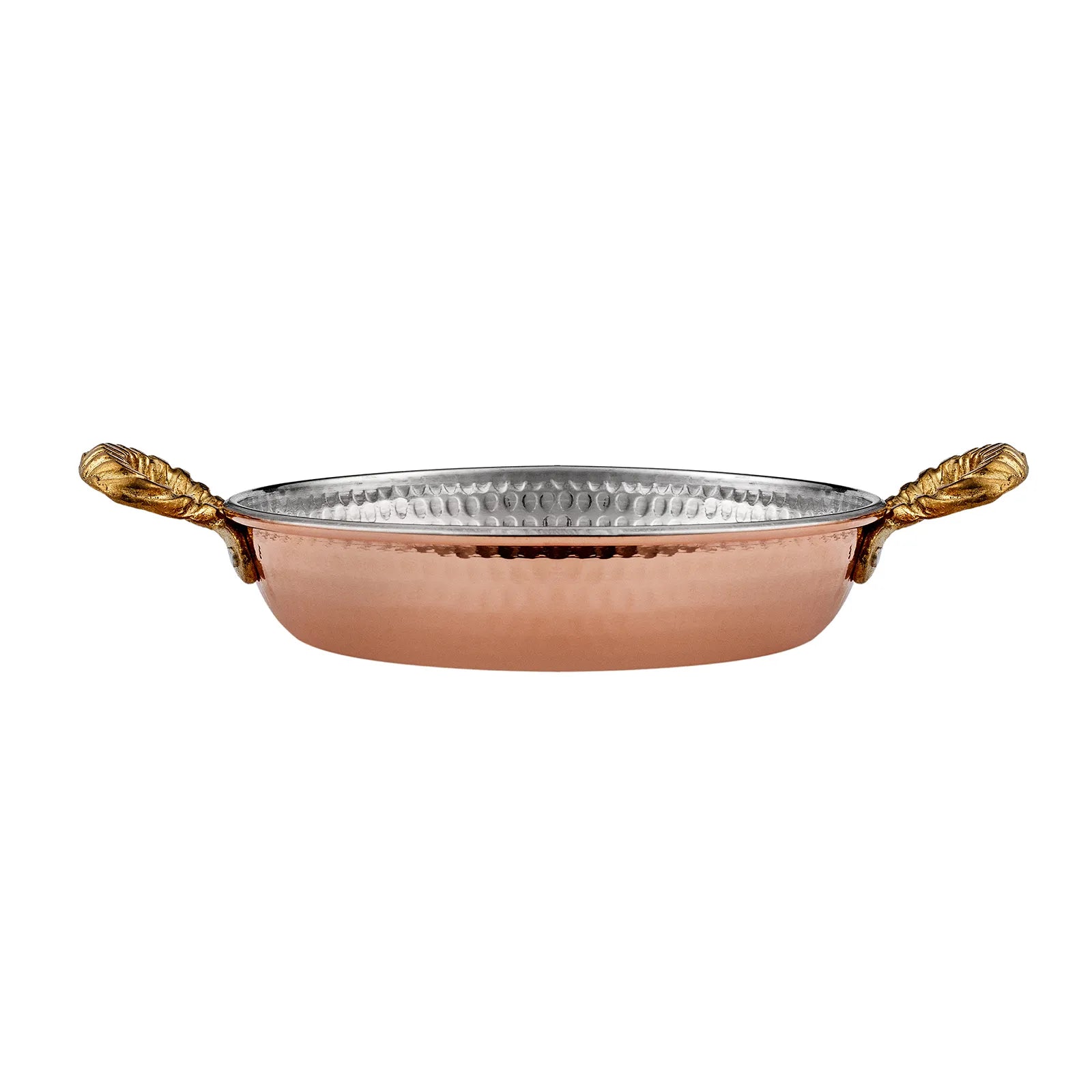 Karaca Alacahöyük Copper Shallow Stock Pot, 14cm, Copper