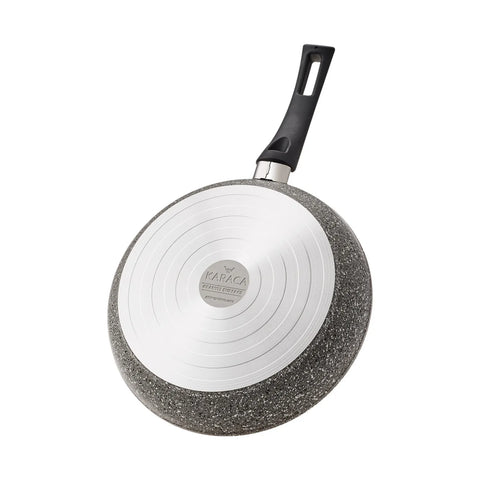 Karaca Stella Biogranite 11-Piece Non-Stick Cookware Set with Knife Set, Grey