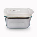 Cookplus Glass Airtight Storage Container, 0.9L, White