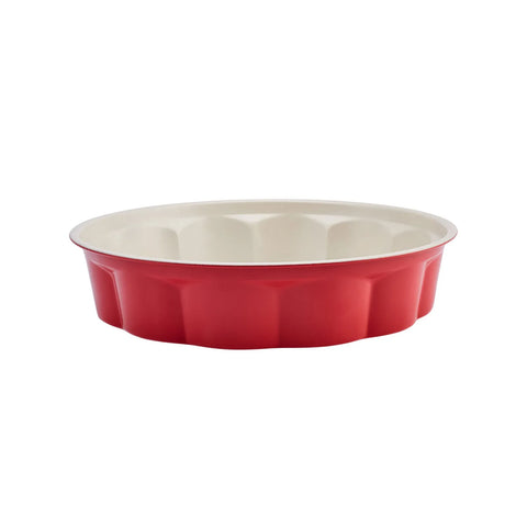 Karaca Ruby Aluminium Ring Cake Tin, 27cmx6cm, Light Pink