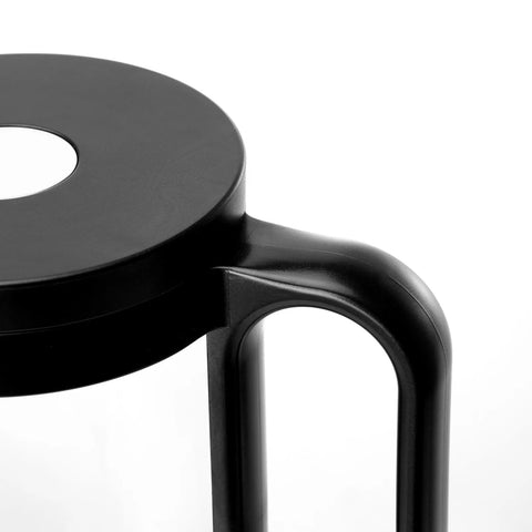 Karaca Brewy Glass Tea French Press, 500ml, Black Transparent