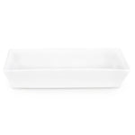 Karaca Carmen Trend Porcelain Serving Platter, 18cmx10cm, White