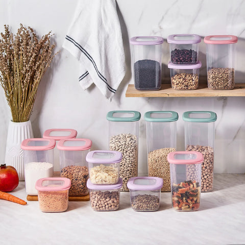 Karaca Forbs 15 Piece Storage Container, Multi