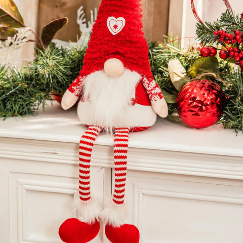Karaca Home New Year Christmas Sitting Santa Plush Toy Decoration 52cm Multi