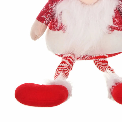 Karaca Home New Year Christmas Sitting Santa Plush Toy Decoration 52c