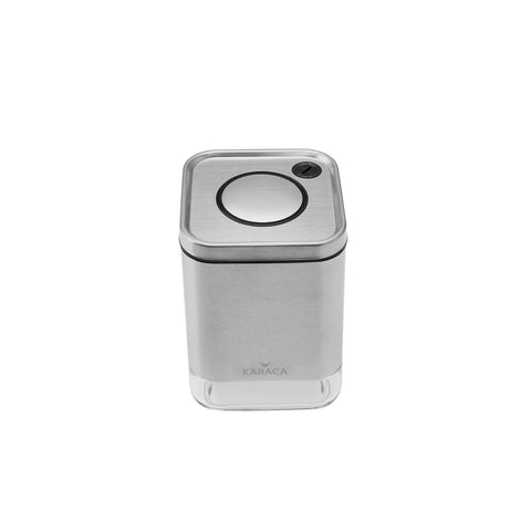 Karaca Avangart İnox Glass Storage Container, Small, Silver