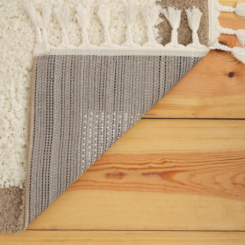 Kasmir Rugs 724 Plushy Coco Rug, 160cmx230cm, White Brown