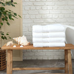 Karaca Home 100% Turkish Cotton Bath Towel Set, 4 Piece, 85cmx150cm, White