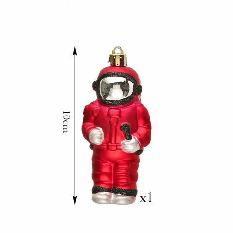 Karaca Home New Year Christmas Astronaut Tree Decoration, 10cm, Multi