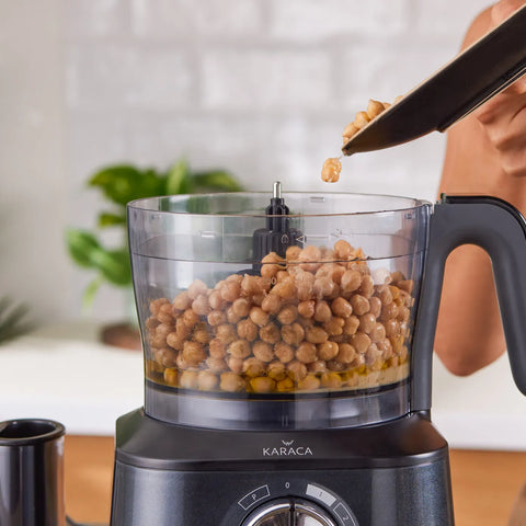 Karaca Mastermaid Power Multifunctional 10 in 1 Food Processor Set, 2000W, 1.5L, Shiny Black