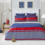 Nautica Home Drifting 100% Cotton Duvet Cover Set, Super King, 260cmx220cm, Navy Blue Multi