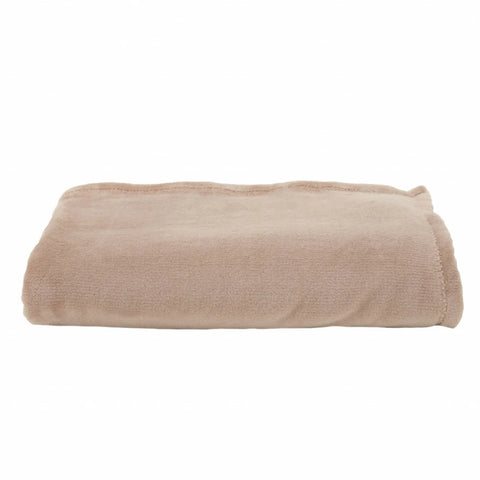 Karaca Home Fiona Welsoft Blanket, 130cmx170cm, Mink