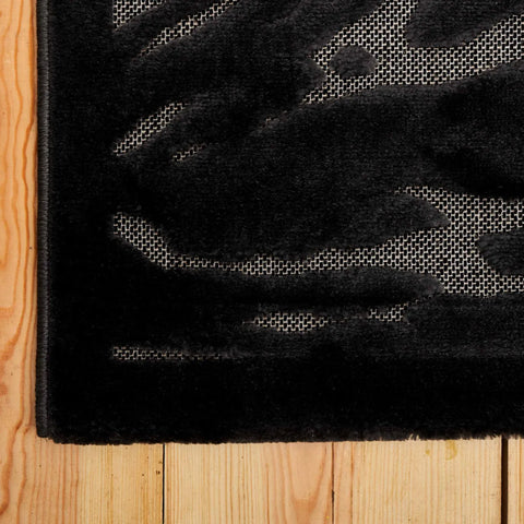 Kasmir Rugs 724 Scandinavian Storm Rug, 120cmx180cm, Black Grey