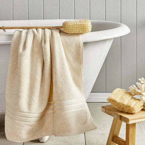 Nautica Home Ocean 100% Turkish Cotton Bath Towel, 70cmx140cm, Pearl