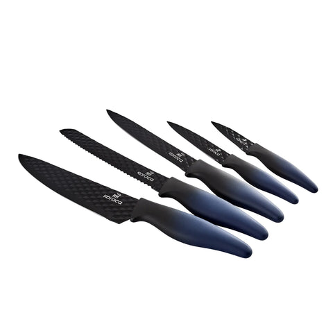 Karaca Theia 5 Piece Knife Set, Blue