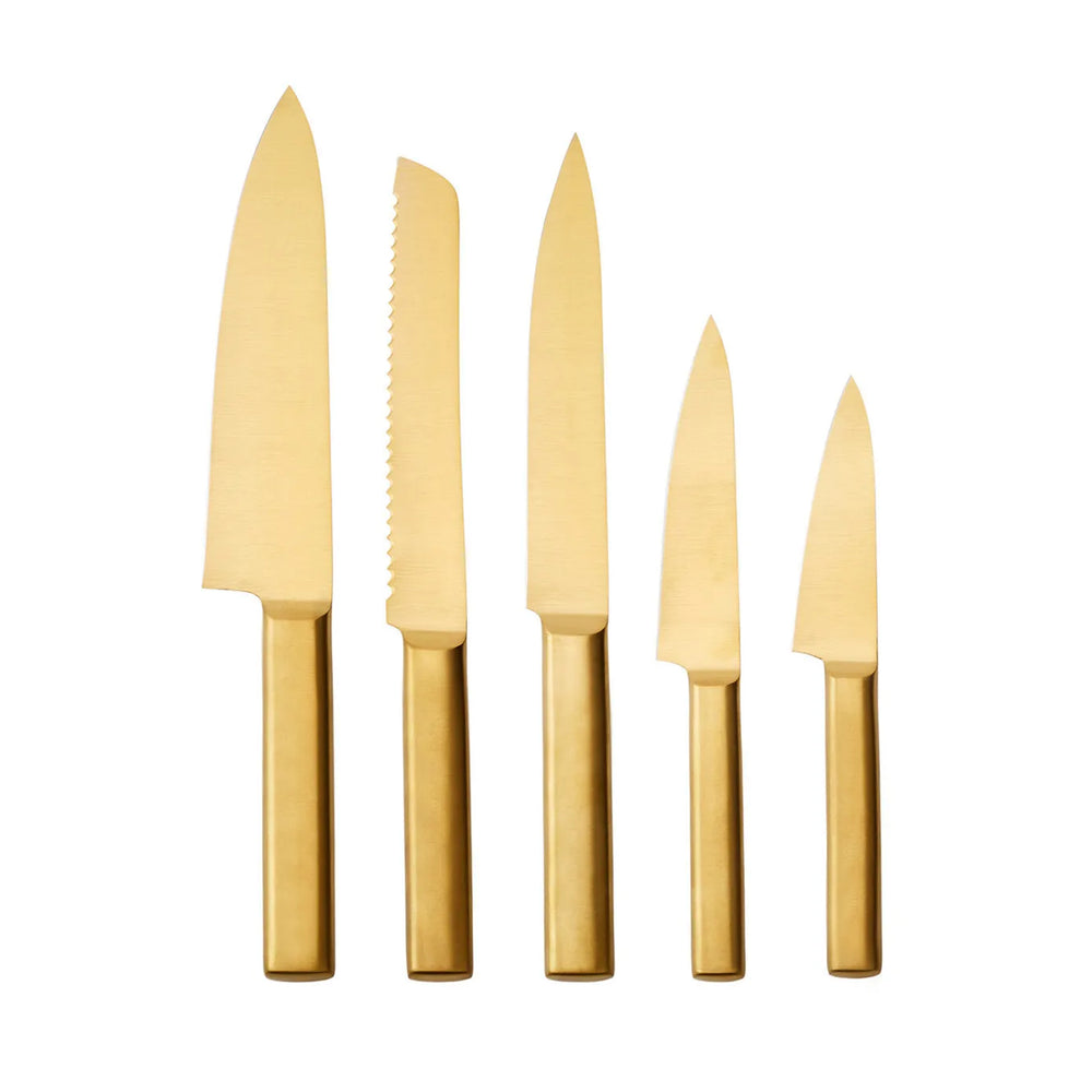 Karaca Goldest 5 Piece Premium Knife Set, Gold