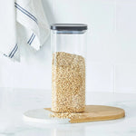 Karaca Bloom Glass Storage Container, 1900ml, Clear