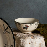 Karaca Paye Seljuk Collection Porcelain Snack Bowl, 12cm, Red Multi