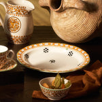 Karaca Paye Seljuk Collection Porcelain Serving Platter, 31cm, Yellow Multi