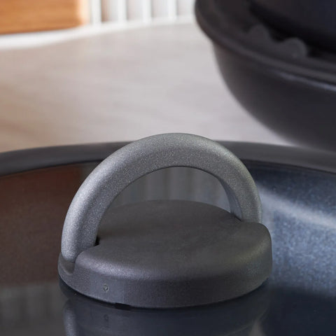 Karaca BioDiamond Easy Clip 13-Piece Non-Stick Cookware Set, Black