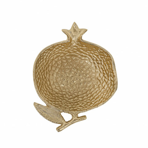 Karaca Home Pomegranate Decorative Plate, 20cm, Gold