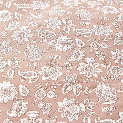 Karaca Home Celerina Pink 100% Turkish Cotton Fitted Duvet Cover Set, Single