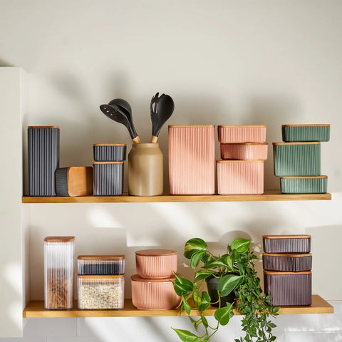 Karaca Massimo Storage Container, 1L, Transparent Brown