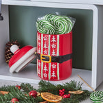 Karaca New Year Christmas Belt Ceramic Storage Jar, 1250ml, Multi