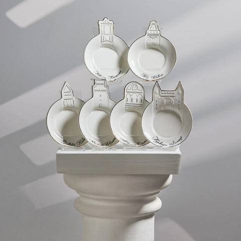 Karaca Istanbul Collection Rumelian Castle Porcelain Saucer, 11cm, White