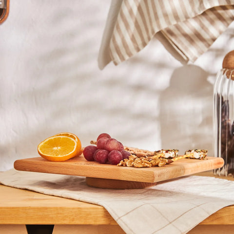 Karaca Urbanwood Wooden Square Serving Board, 260mmx260mm, Wood