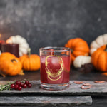 Karaca Halloween Skull Glass Tumbler Glass, 380ml, Gold