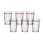 Karaca 100th Anniversary of the Turkish Republic Hilal 6 Piece Glass Tumbler Glass Set, 300ml, Red