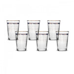 Karaca 100th Anniversary of the Turkish Republic Hilal 6 Piece Glass Tumbler Glass Set, 300ml, Blue