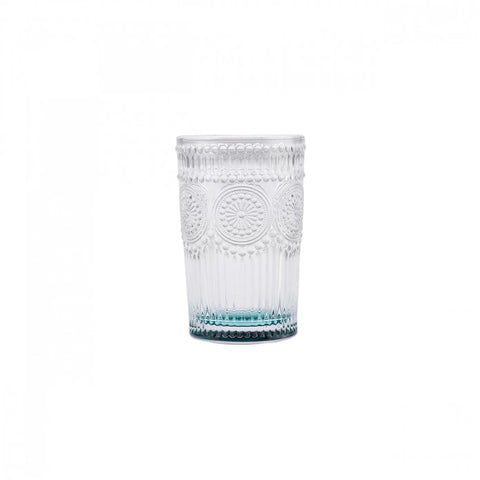 Karaca Sunflower Glass Highball Glass, 332ml, Transparent Green