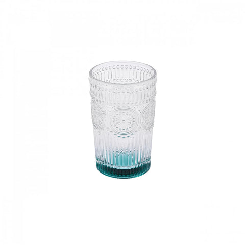 Karaca Sunflower Glass Highball Glass, 332ml, Transparent Green