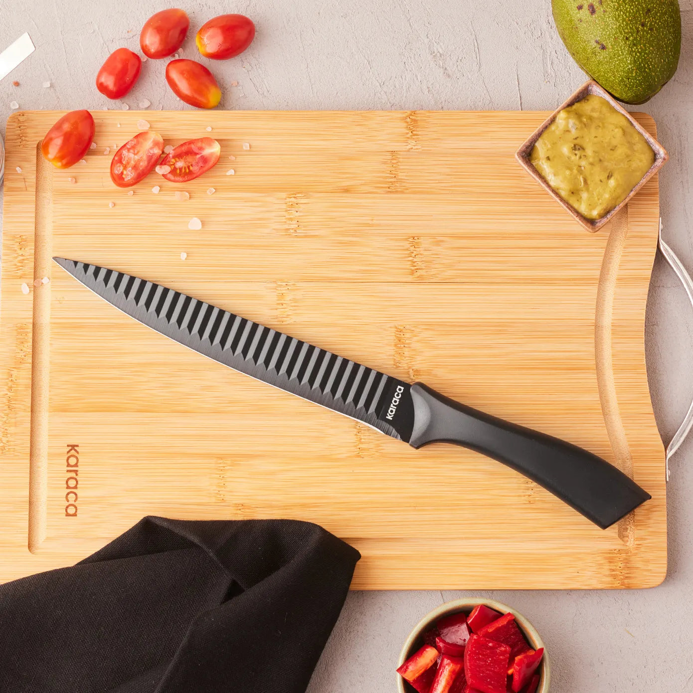 Karaca Momentum Carving Knife, 20cm, Black