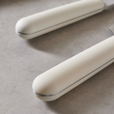 Karaca Right Soft Touch 5 Piece Knife Block Set, White