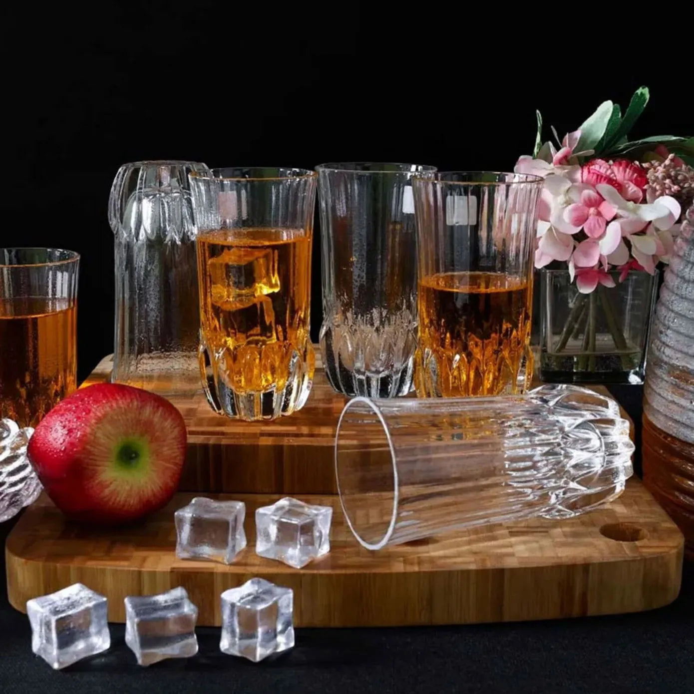 Set De 6 Verres à Vin Cristal RCR Adagio - Fabriqué En Italie - Design élégant Et Lumineux