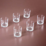 Rcr Timeless 6-Piece Small Water Glass Set, 80ml, Clear