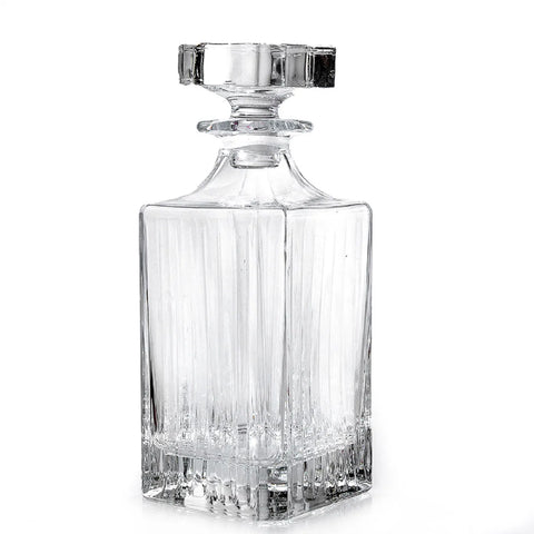 Rcr Timeless 7 Piece Glass Whiskey Glass Set with Whiskey Decanter, Transparent