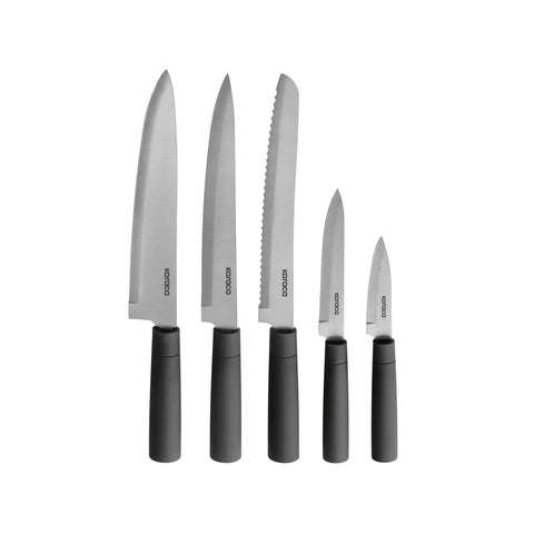 Karaca Viego 6 Piece Knife Block Set, Black