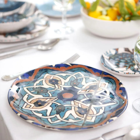 Karaca Refika 4 Piece Ceramic Serveware Set, 25cm, Multi