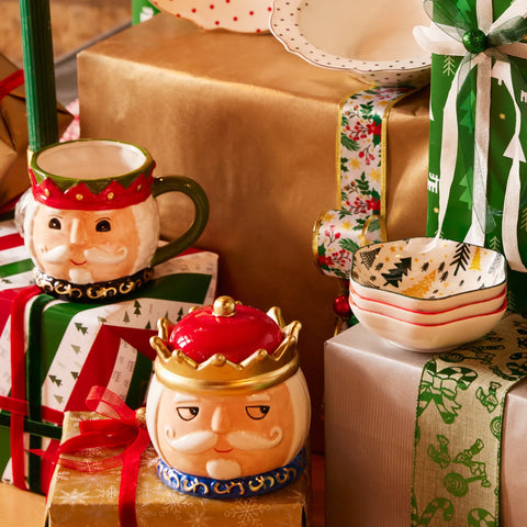 Karaca New Year Christmas Nutcracker Mug, 13cm, Multi