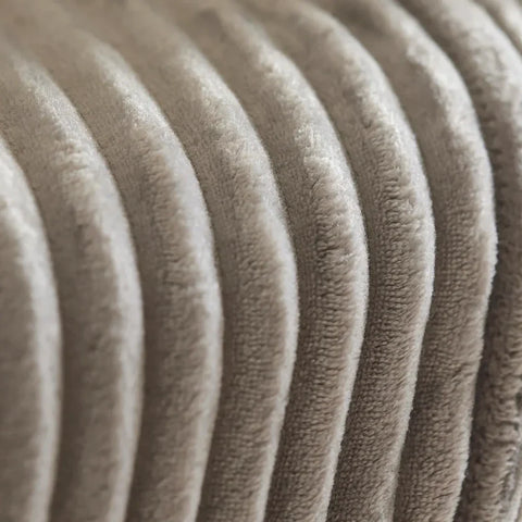 Karaca Ruby Stripe Wellsoft TV Blanket, 130x150cm, Grey