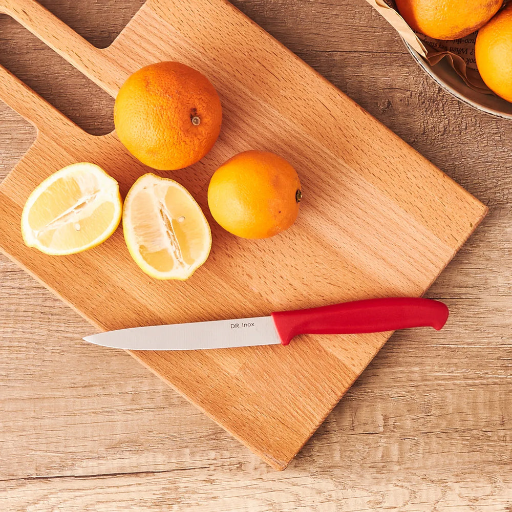 Dr. Inox Utility Knife, 13cm, Red