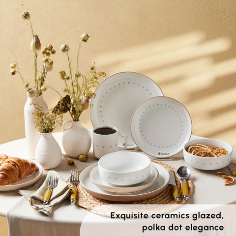 Karaca Haag 16-Piece Stoneware Dinner Set for People, Multi