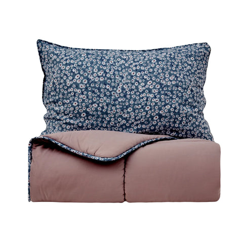 Karaca Dexie Comforter Set, Double, Pink Multi