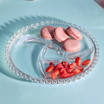 Karaca Rory Glass Serving Dish, 23cm, Clear